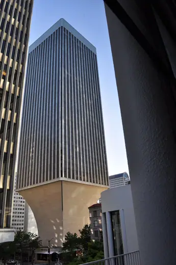 Photo 5: Interior · Rainier Tower, seen from rear of Plymouth Congregational Church, 1217 6th Avenue, Seattle, Washington