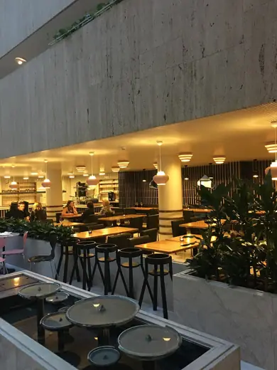 Photo 5: Interior · Inside cafe Rautatalo by Alvar Aalto, Helsinki