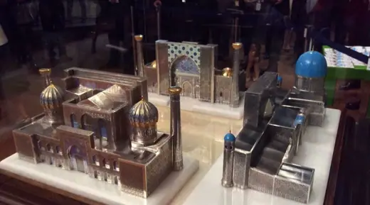 Photo 7: Model · Maquette of the Registan Square, which is located in the center of Samarkand city