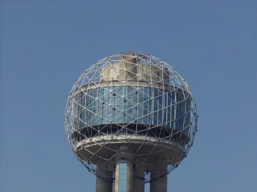 Photo 5: Detail · Closeup picture of the Reunion Tower in Dallas Texas