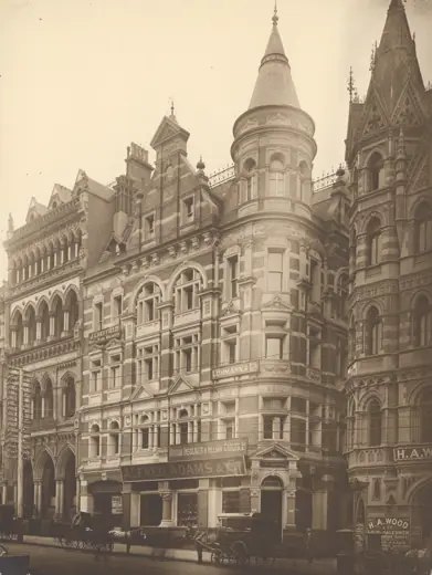 Photo 6: Detail · Designed by William Pitt, the Rialto is a Venetian style building which opened in 1891