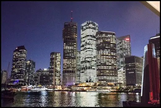 Photo 4: Exterior · Brisbane Riverside Centre at Dusk