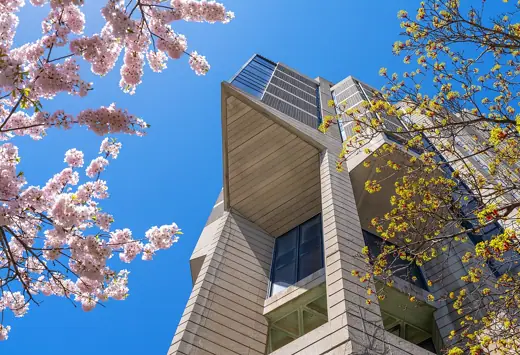 Photo 3: Exterior · Fragment of Robarts Research Library in early May