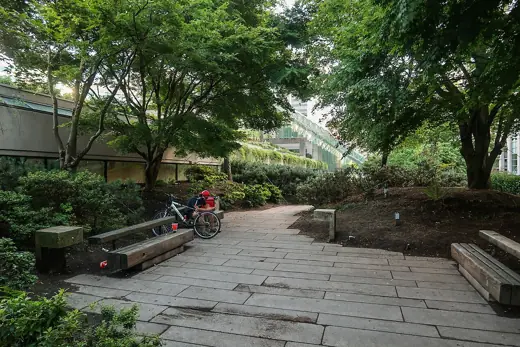 Photo 6: Context · Robson Square Garden pathway