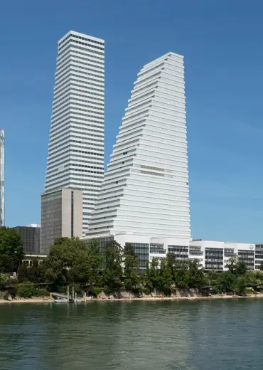 Photo 2: Exterior · Basel, two towers: the Roche Turm Bau 1+2