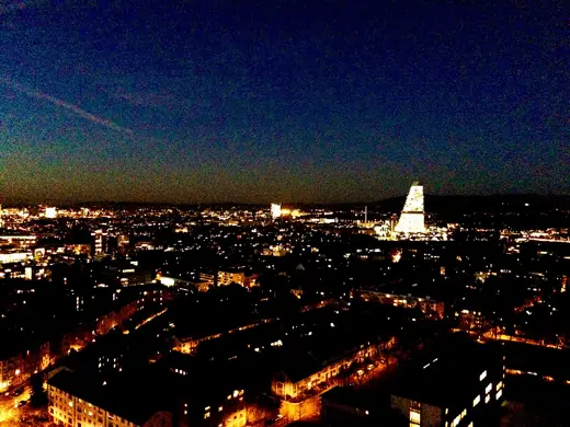 Photo 6: Context · Basel Roche Tower sparkling like a Diamond