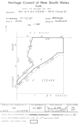Photo 6: Plan · Rose Seidler House : PCO Plan Number 261