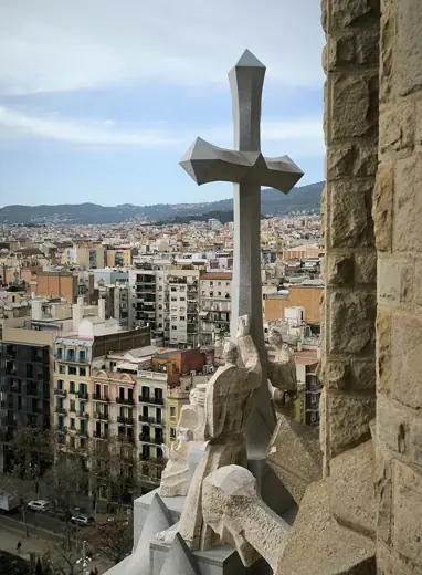 Photo 2: Exterior · Crucifix on the top of La Sagrada Família Barcelona, Spain