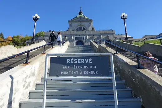 Photo 6: Interior · Stairs for pilgrims @ Oratoire Saint-Joseph du Mont-Royal @ Mount Royal @ Montreal