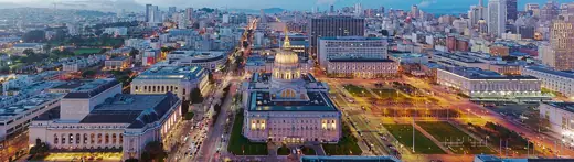 Photo 5: Interior · San Francisco City Hall as seen from 100 Van Ness Avenue at dusk