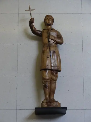 Photo 6: Interior · Statue de St Asiscle à l'intérieur du sanctuaire de Meritxell, Andorre
