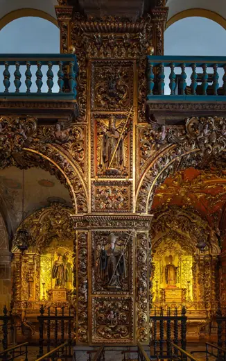 Photo 4: Interior · Religious sculptures, interior Monastery of Saint Benedict, Rio de Janeiro