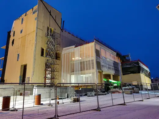 Photo 3: Exterior · Sara Kulturhus under konstruktion i november 2019