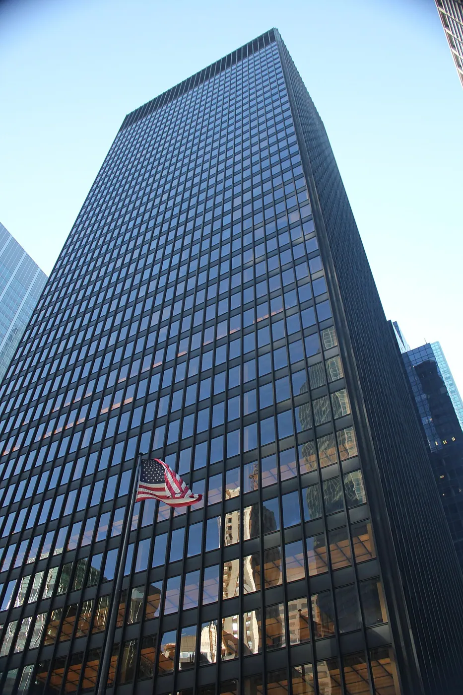 Seagram Building: Exterior · The Seagram Building at 375 Park Avenue in Manhattan, New York, seen in May 2022