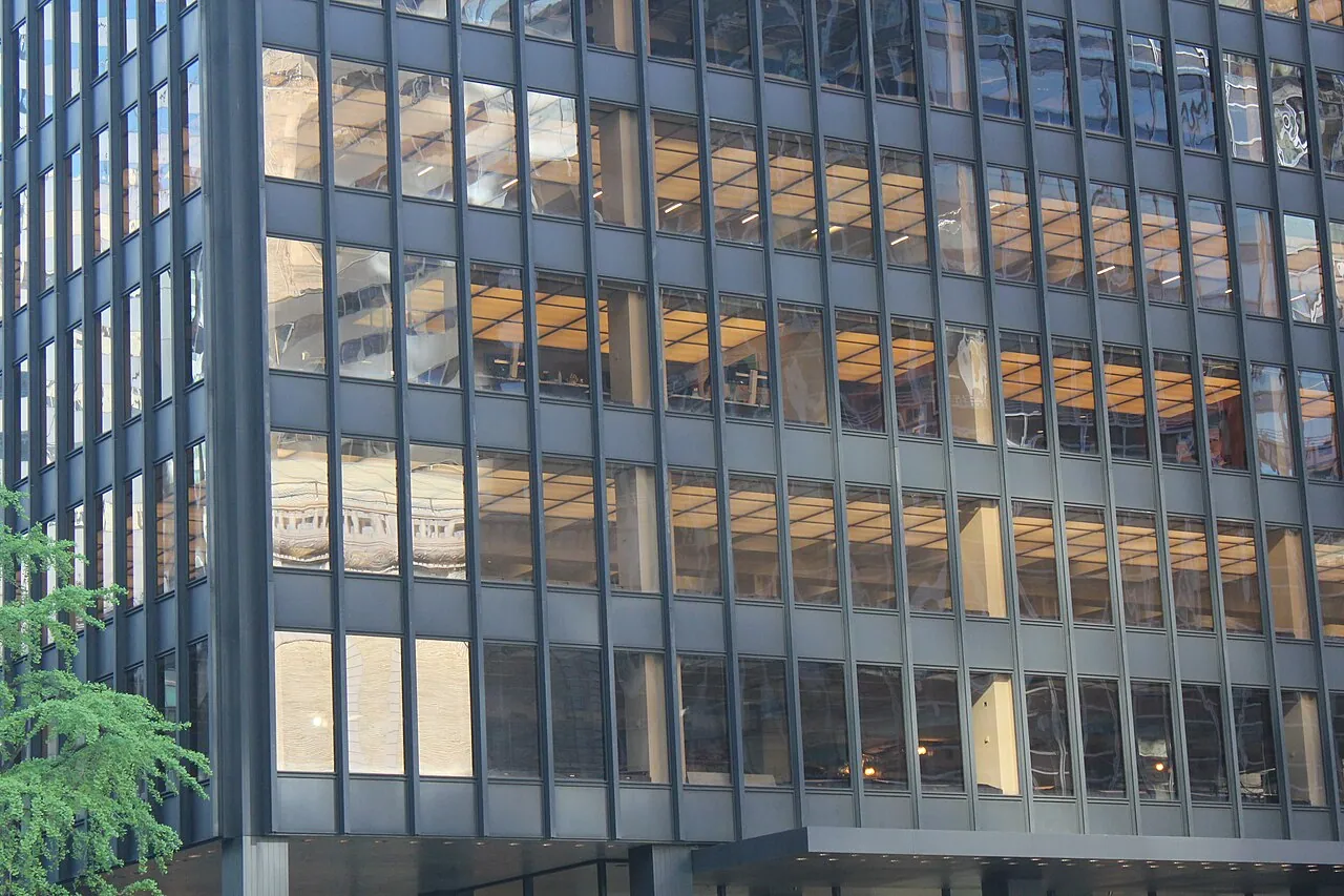 Seagram Building: Detail · The Seagram Building at 375 Park Avenue in Manhattan, New York, seen in May 2022