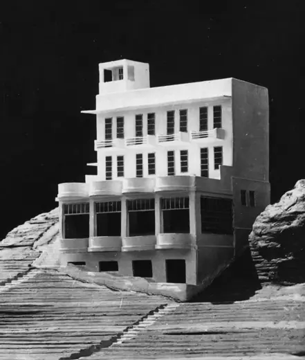 Photo 6: Model · A model of a Sevan Writers' House, 1932, side view
