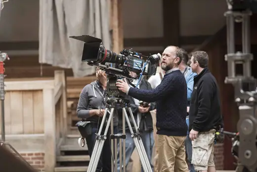 Photo 5: Interior · Richard Bracewell directing Bill on location at Shakespeare's Globe in March 2014
