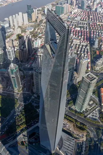 Photo 3: Exterior · The Shanghai World Financial Center viewed from the Shanghai Tower