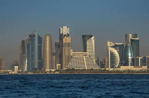 Photo 5: Context · The Sheraton Hotel stands out among the skyline of West Bay district of Doha, Qatar