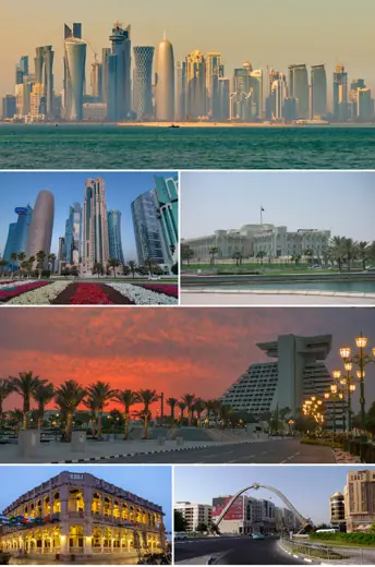 Photo 6: Context · A city montage of Doha, Qatar