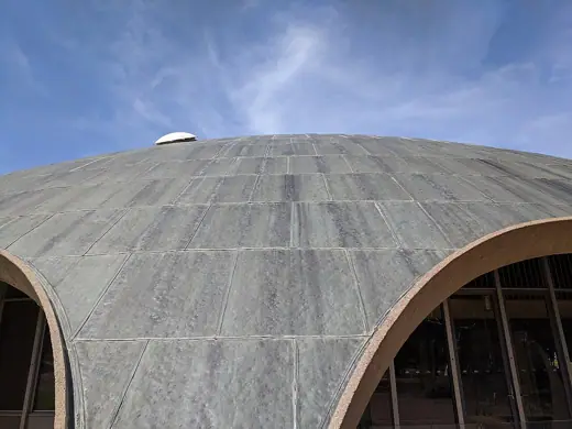 Photo 3: Exterior · Damage inflicted on the Shine Dome by the January 2020 hail storm