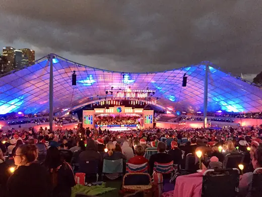 Photo 3: Exterior · Sidney Myer Music Bowl evening during 2017 Xmas Carols