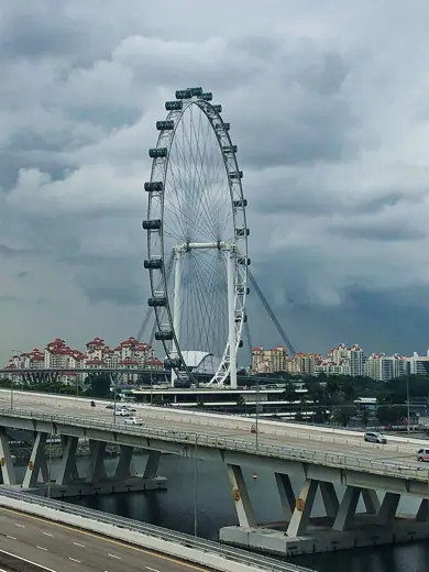 Photo 1: Interior · The iconic Singapore Flyer looks majestic