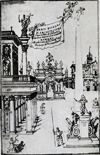 Photo 9: Drawing · Title page of "Varii Disegni d'Archiletura" 