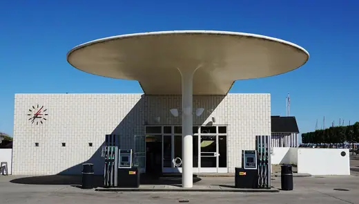 Photo 3: Exterior · Architect Arne Jacobsen (1902-1971) designed Skovshoved Petrol Station