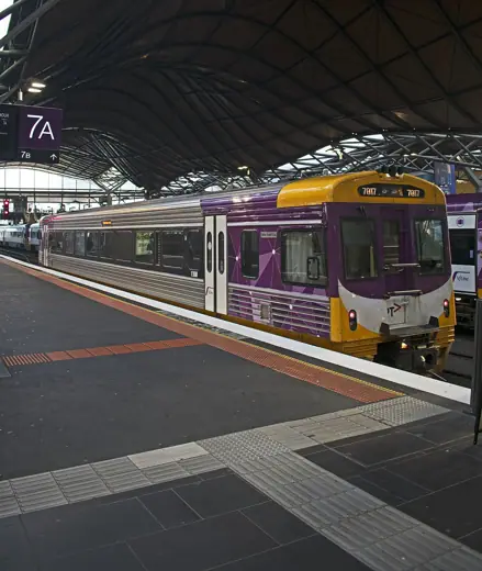 Photo 4: Exterior · Train at Platform 7A, Southern Cross Station, Melbourne, Victoria, Australia