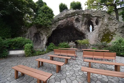 Photo 3: Exterior · The Lourdes grotto of St
