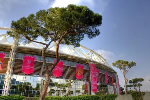 Photo 5: Exterior · The façade of the Stadio Olimpico ready for the 2009 UEFA Champions League Final