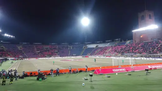 Photo 1: Exterior · Panoramica notturna dello Stadio Renato Dall'Ara