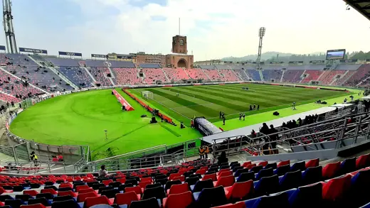 Photo 3: Exterior · Veduta dello it:Stadio Renato Dall'Ara di Bologna prima della gara Bologna-Brescia del 01-02-2020