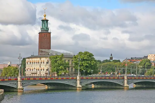 Photo 2: Interior · Stockholm: Vasabron and in the background the City Hall tower and the tower of Kungsholmen church
