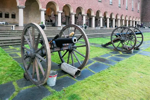 Photo 6: Model · 7 cm cannon m/1863 manufactured in Finspång, Sweden