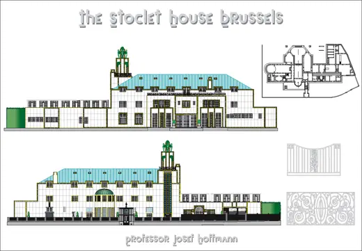 Photo 7: Plan · plan élévation du palais Stoclet à Bruxelles - architecte Hoffman