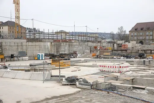 Photo 2: Exterior · Construction of Stuttgart 21 station in 2023