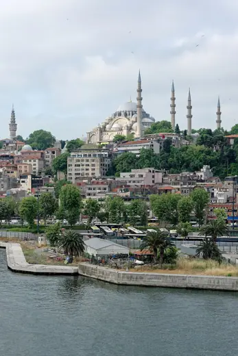 Photo 3: Exterior · View of the Süleymaniye Mosque from the Haliç Bridge in Istanbul
