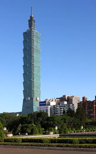 Photo 4: Interior · Taipei 101 as seen from Sun Yat-sen Memorial Hall in Taipei, Taiwan