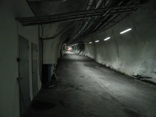 Photo 5: Interior · The entrance tunnel to the Svalbard Global Seed Vault