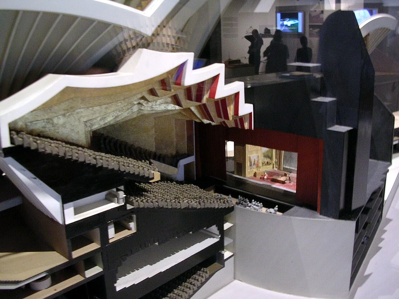 Sydney Opera House: Model · Maqueta del edificio de la Ópera de Sydney