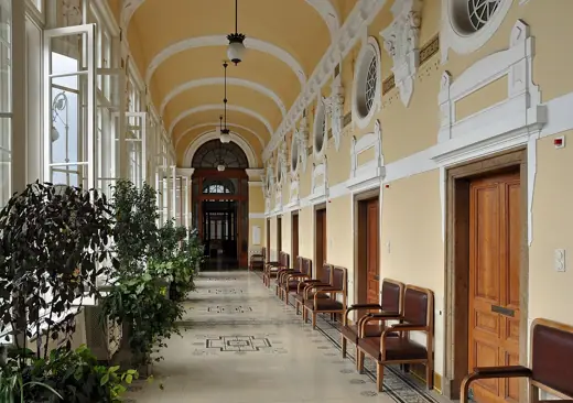 Photo 6: Interior · Budapest (Hungary): Széchenyi Baths, interior of the main building