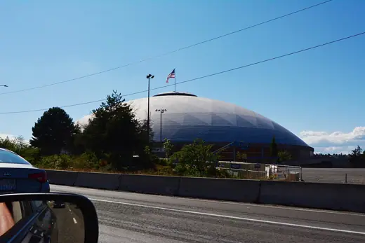 Photo 1: Context · Tacoma Dome, Tacoma, Washington seen from Interstate 5