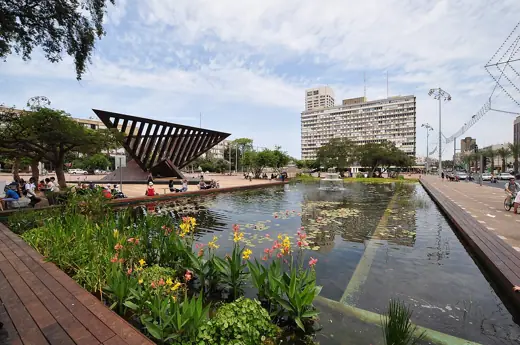 Photo 2: Interior · Rabin Square ecologic pool and Holocaust Memorial after renovation