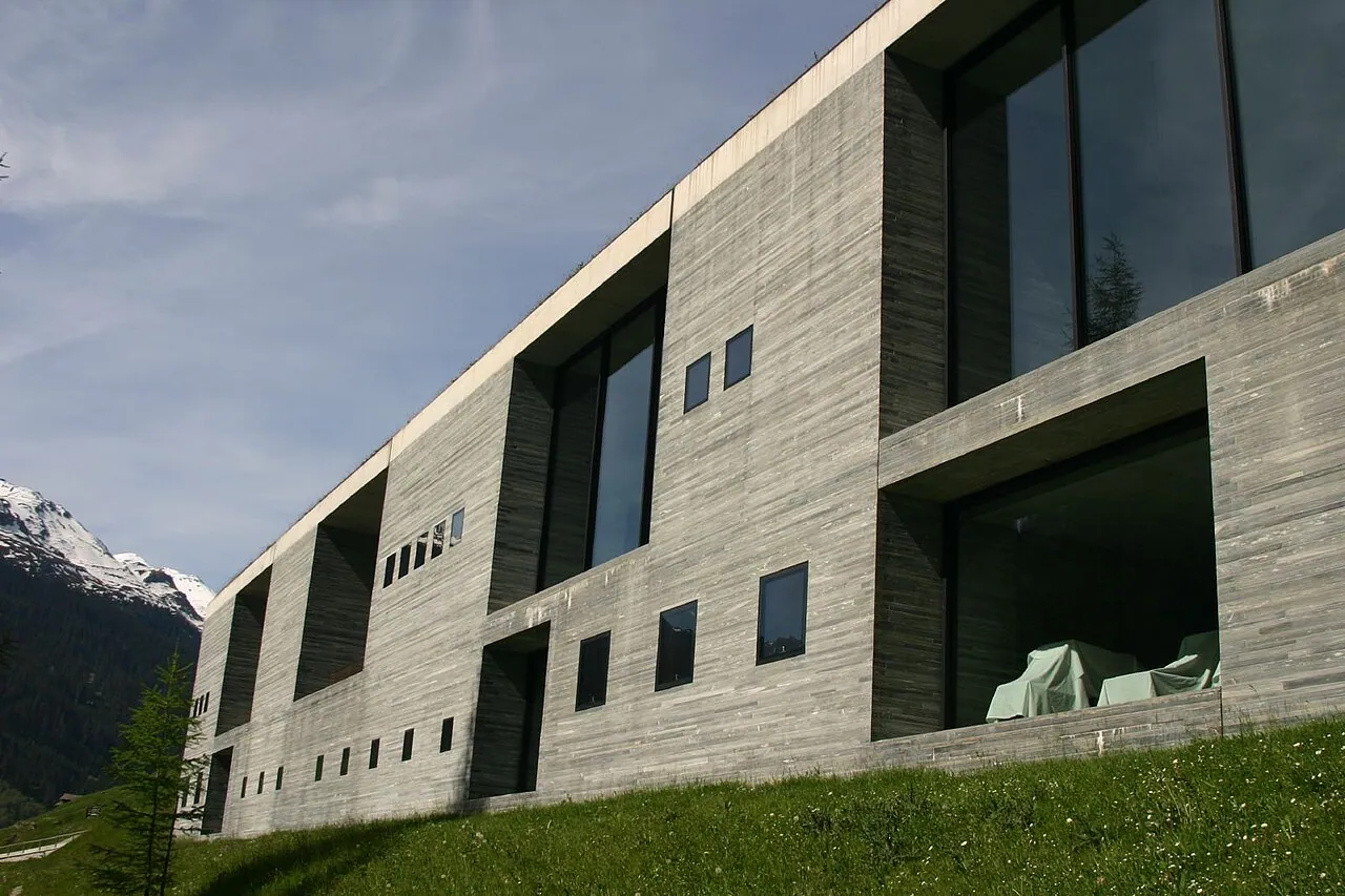 Therme Vals: Exterior · Therme_Vals, Vals, Graubünden, Switzerland