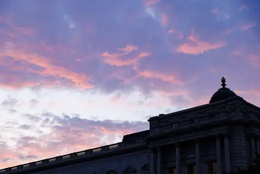 Photo 4: Exterior · The Jefferson Building at sunset, July 18, 2024