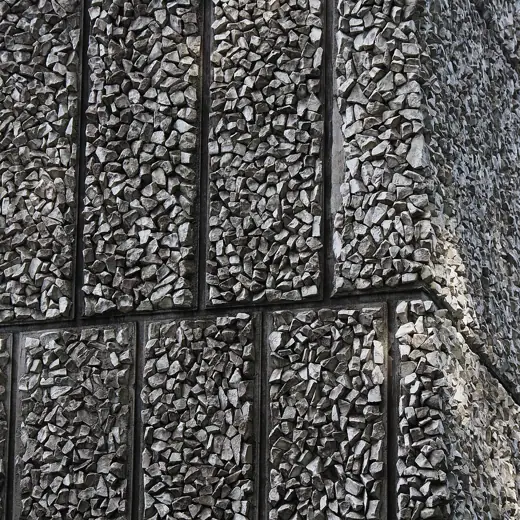 Photo 5: Interior · The exterior wall of the main hall of the Tokyo Bunka Kaikan in Tokyo, Japan