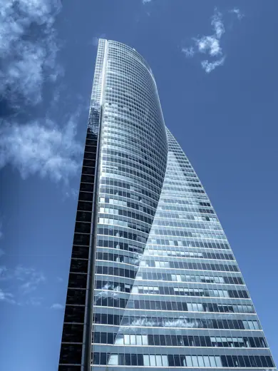 Photo 5: Detail · Close up of the Torre Espacio in Madrid, Spain