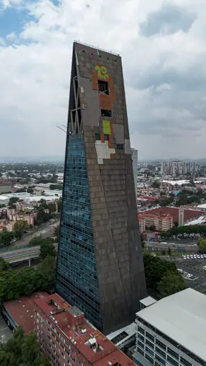 Photo 6: Context · Aerial view obtained by drone of the Insignia Tower, Cuauhtémoc municipality, Mexico City